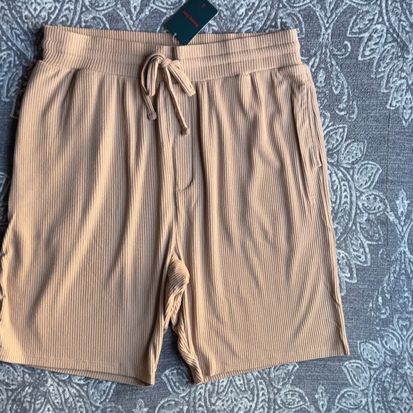 Zen Ribbed Lounge Short in Woodsmoke Men's Size Large - Picture 2 of 8